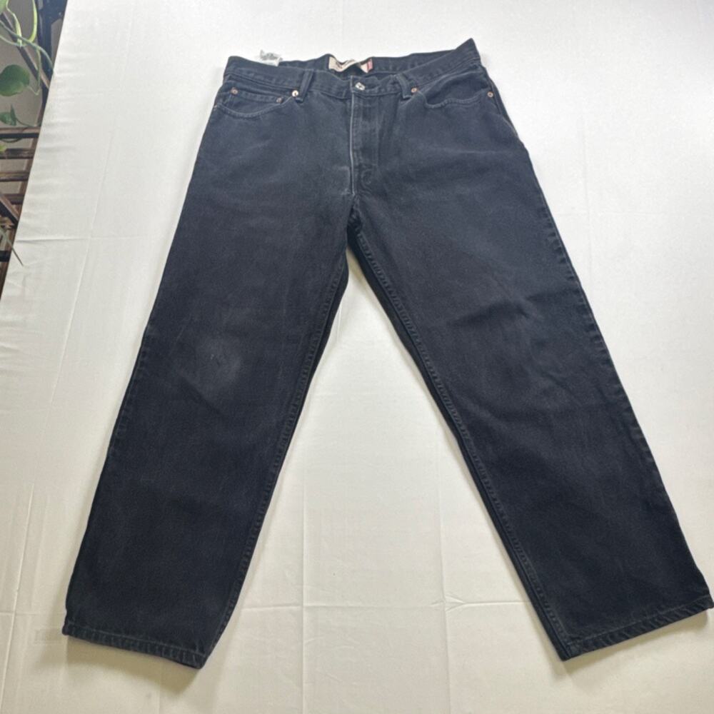 Vintage Levi’s 550 Relaxed Fit Black Denim Jeans Mens 36x30 Made In Mexico Y2K